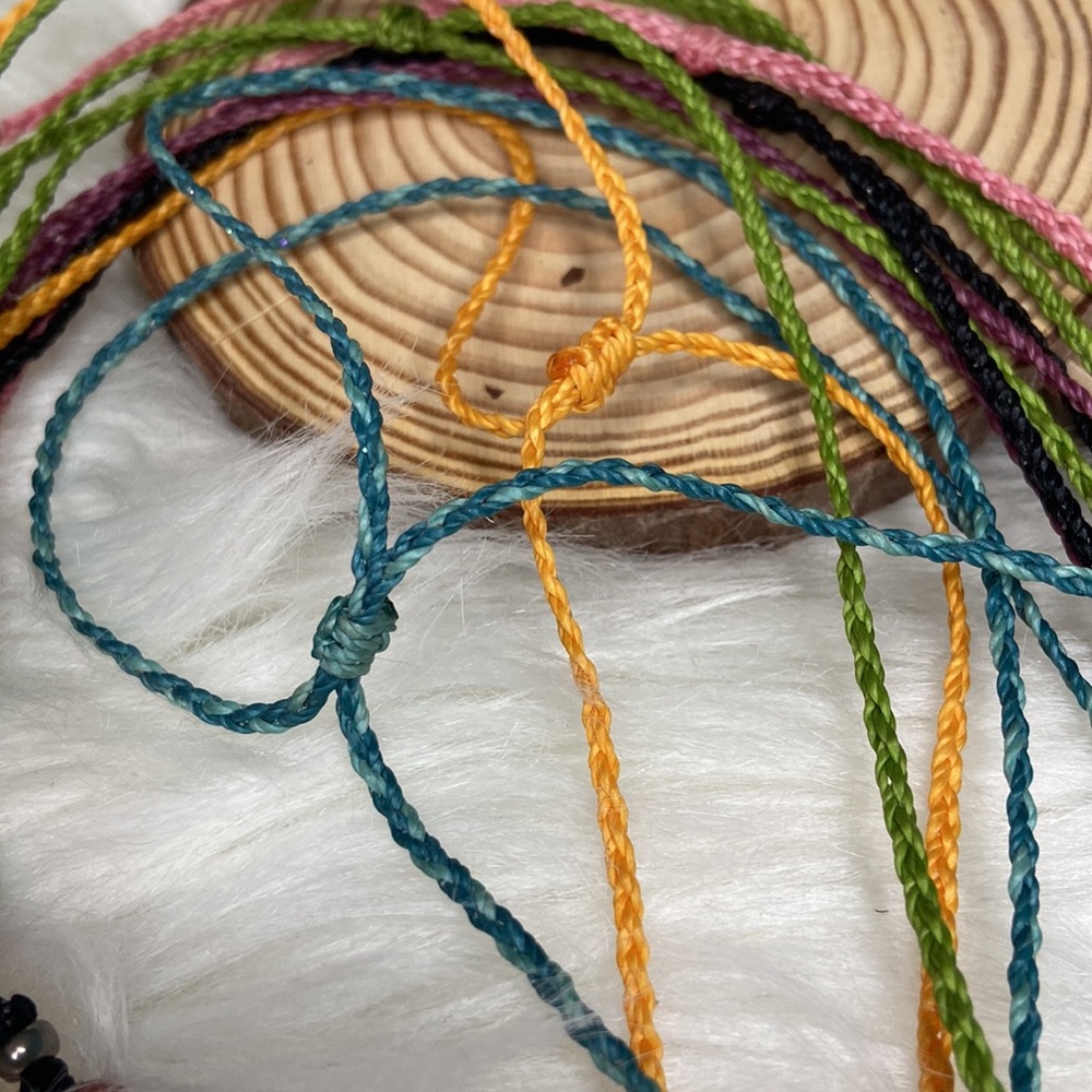 Adjustable Boho Style Beaded Macrame Necklaces. - image 5